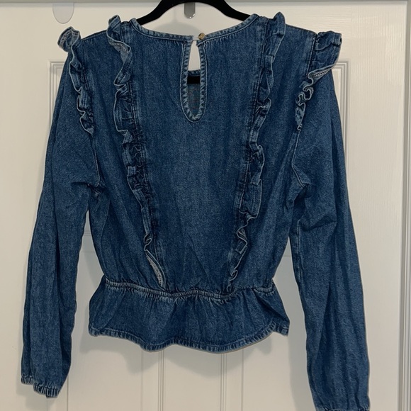 Top Shop Denim Top - Picture 3 of 3